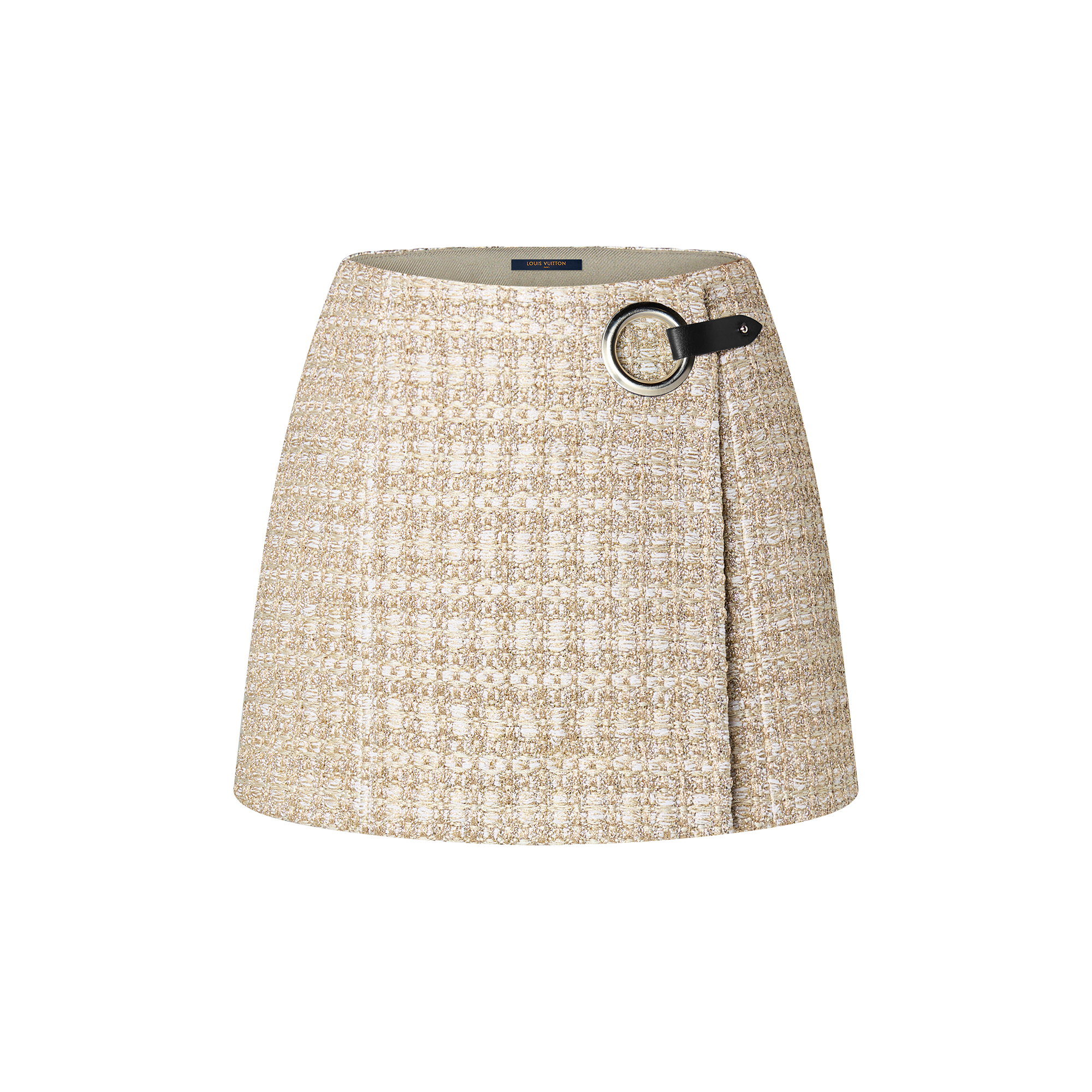 Lurex Tweed Mini Wrap Skirt